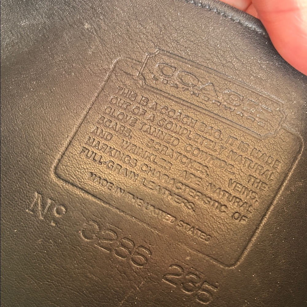 Coach Black Leather Crossbody Bag - Picture 3 of 4
